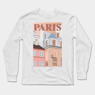 Paris Pastel Long Sleeve T-Shirt